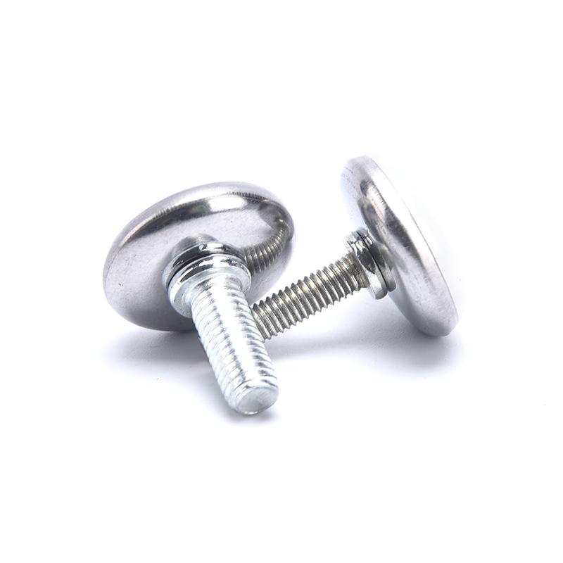 4 buc. M6 M8 15/20/25Mm Picioare de mobilier din oțel reglabil pentru masă de bază anti-alunecare