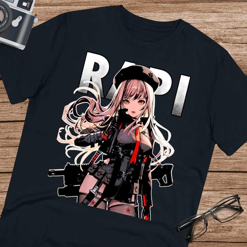 Nikke Game Rapi TShirt Goddess Of Victory Waifu Fan Tee S