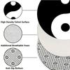 Tai Chi Yin-Yang Pattern Flannel-printed Round Floor Mats Are Slip-resistant Suitable Living Room Bedroom Terrace Garden Carpets