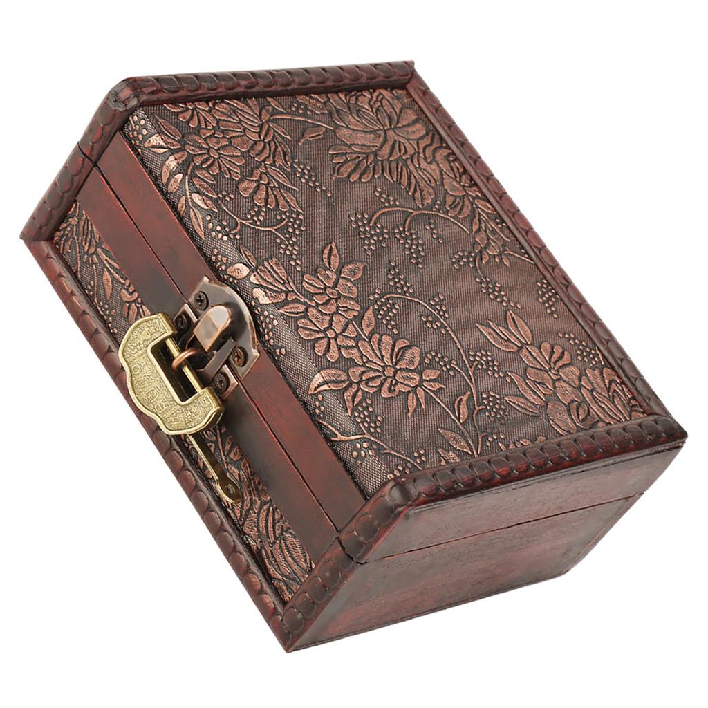Retro European Style Wooden Jewelry Box Jewellery Storage Case