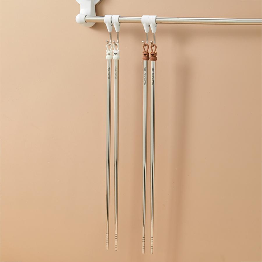 Hängende Verlängerte Essstäbchen 316 Edelstahl Chinesische Essstäbchen Für Frittiertes Essen Heißer Topf Verbrühschutz Sushi Stäbchen Kochwerkzeuge