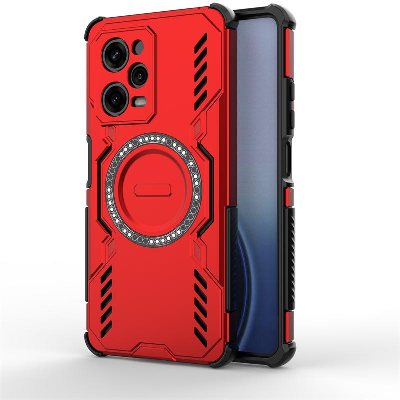 Shockproof Armor Case For Xiaomi Poco X5 Pro Magnetic Adsorption Wireless Charge Cover Poco X5 Pro 5G Case For Poco X5 Pro Case