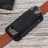 Leather Knife Sheath Men EDC Organizer Retro Belt Carrying Knife Holder Pocket Folding Knife Holster Horizontal Scabbard for Adventurers Belt