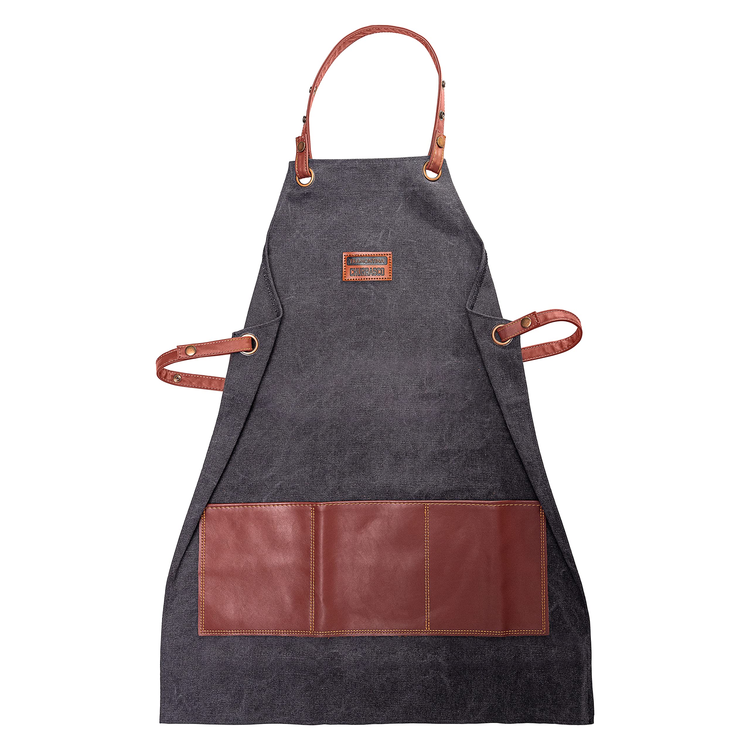 

[TRAMONTINA] [TRAMONTINA] Apron Churrasco Black Dark Gray, Brown Free