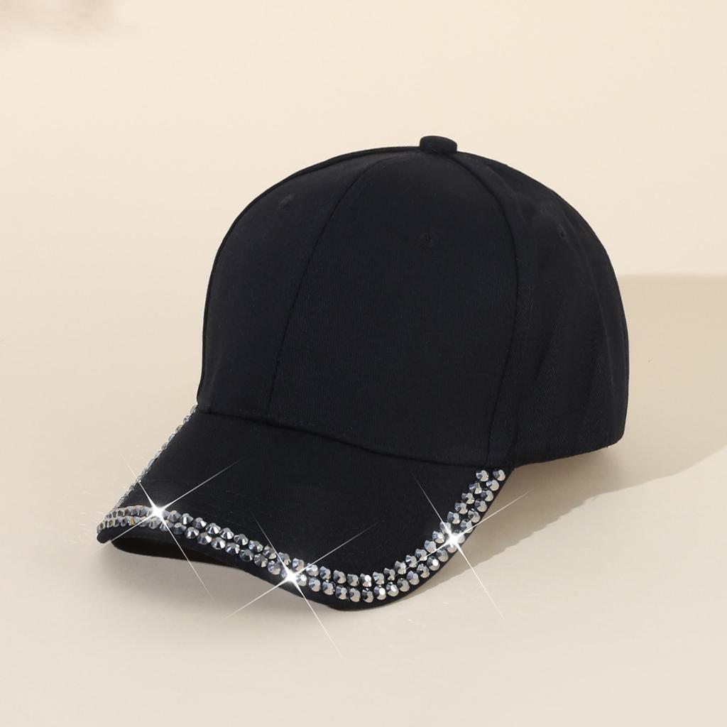 Kapelusz Damski Kapelusz z Kaczym Językiem Letnia Moda Wszechstronny Kapelusz Przeciwsłoneczny Edycja Koreańska Diamentowa Rozgwiazda Wiosenny Casualowy Modny Kapelusz Baseballowy