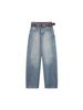 High-Waisted Women's Scimitar Jeans: 2025 Spring & Autumn Wide-Leg Slimming Banana Pants