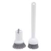 2 Pcs Soap Dispensing Dish Brush Long Handle and Palm Brushes Rotating Head Dish Scrub Brush for Kit