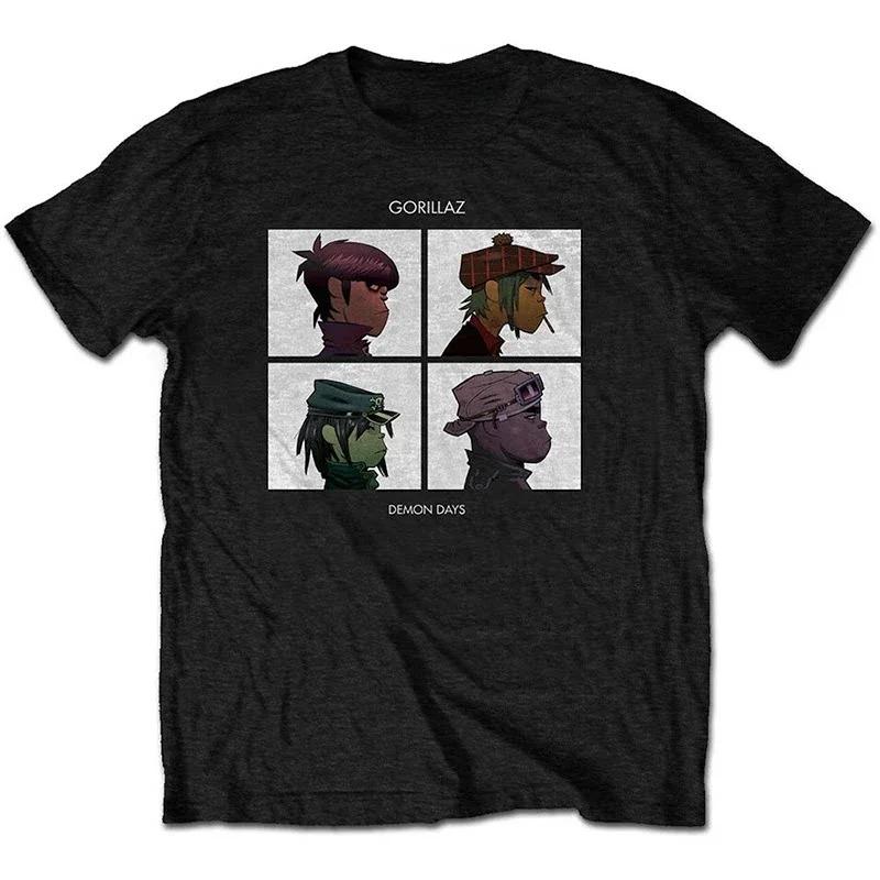 Gorillaz British Virtual Band Casual TShirt Unisex Luxury Streetwear Band Top Women And Unisex Tshirts