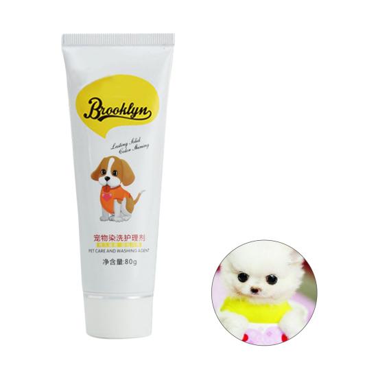 80g Semi Permanent Pet Dye Cream High Pigmented Colorful Dog Hair Bright Coloring Dyestuff Pigment Supplies for Home
