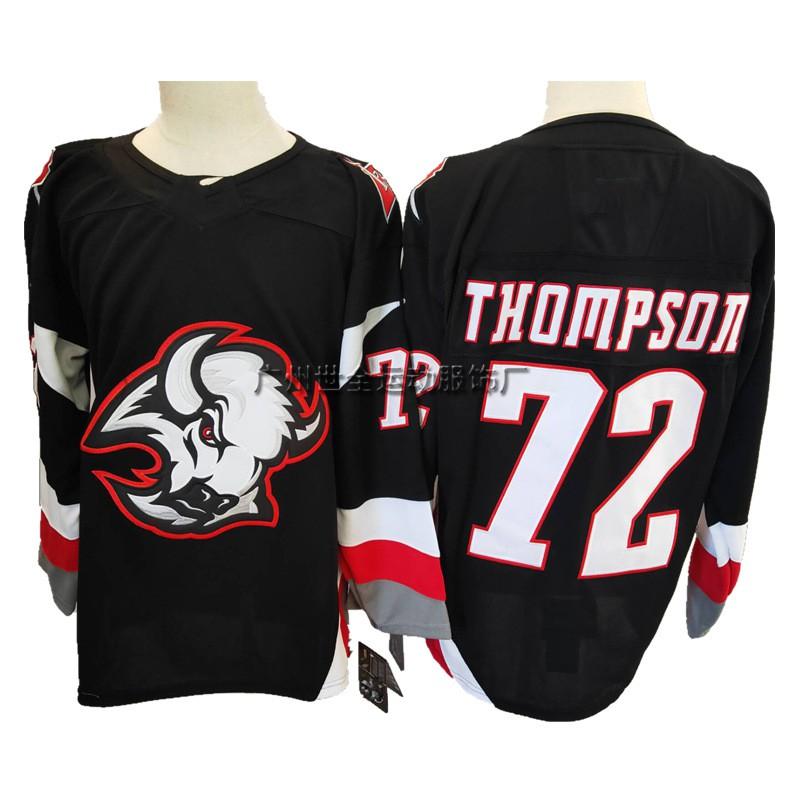 Camiseta Retro Bordada de Hockey sobre Hielo para Hombre Uniforme de Equipo Camisa de Entrenamiento con Nombre de Jugador Dahlins Thompson