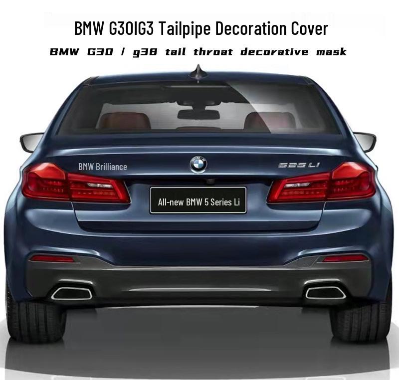 Cadru Decorativ Negru pentru Vârful Cozii pentru Eșapament BMW 525li/530i G30/G38