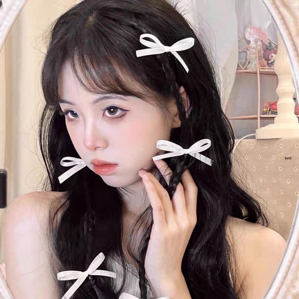 Ballet Girl Bow Hair Clip: Sweet, Cute, and Elegant Pigtail Duckbill Side Clip