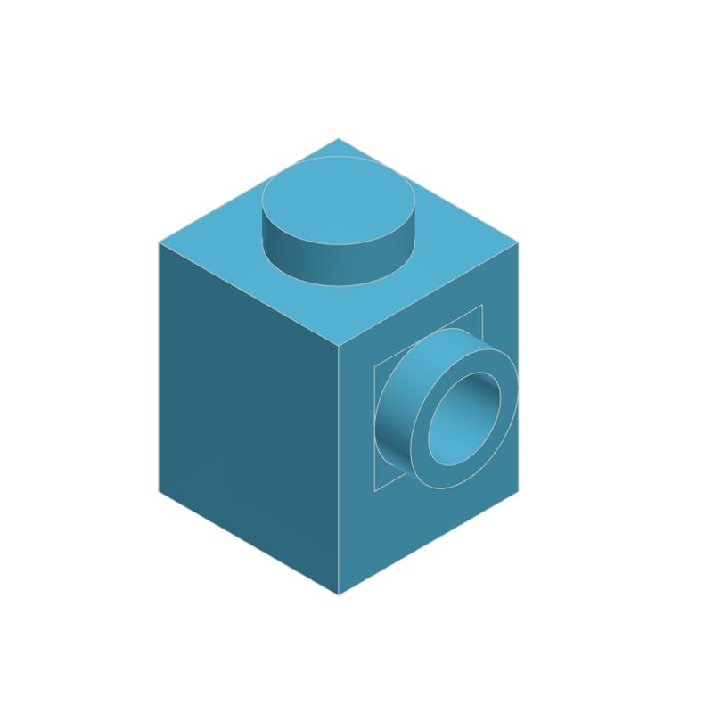 10 KUSŮ 87087 1x1 s čepem na straně Stavební kostky MOC Kompatibilní s Brick Dětské hračky Dárková krabička