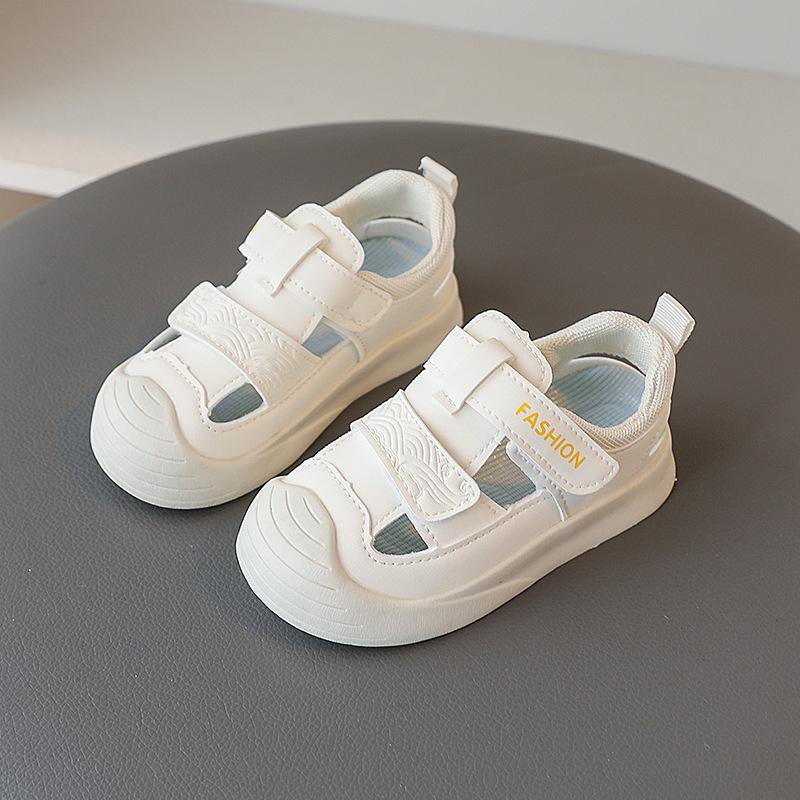 Summer Kids Closed Toe Sandals Soft Sole Kick Functional First Walker Shoes Unisex Baby Breathable Casual Shoes