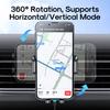 15w Qi Wireless Charging Car Phone Holder Automatic Alignment Blue Light Fast Car Charger For Mobilephone 360°adjustable