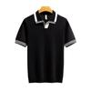 Men's Retro Style Light Knit Polo Shirt - Summer Lapel, Short Sleeves