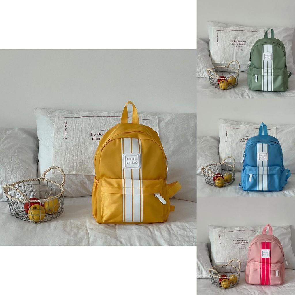 Stylish Simple Korean Backpack For Kids Gender Neutral Breathable Nylon For Preschool