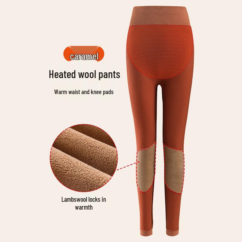 "Women's High-Waist Fleece-Lined Thermal Leggings for Autumn/Winter"