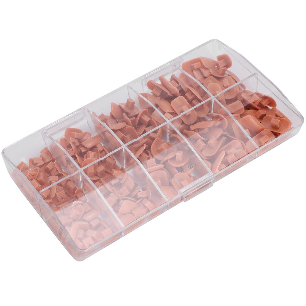 200pcs Practice Training False Hand Nail Tip Novice False Fake Nail Manicure Tool