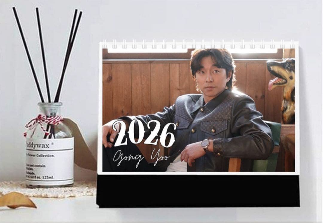 [Б/У] Настольный календарь Gong Yoo 2026 Новая корейская дорама Мерч 1980 йен