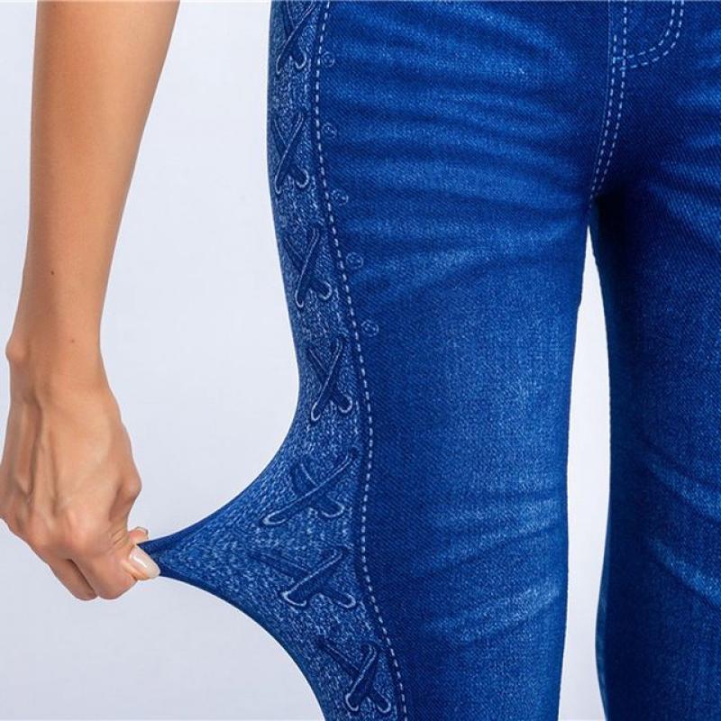 Women's Fashion Leggings Jeans Ladies Print Wet High Waist Trouser Pants Cargo Pants Women Pantalones