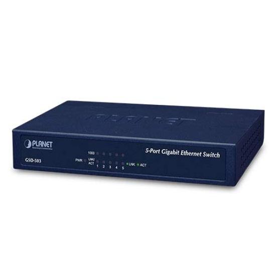 

Gigabit Ethernet Switch PLANET GSD-503 5-port 10/100/1000BASE-T
