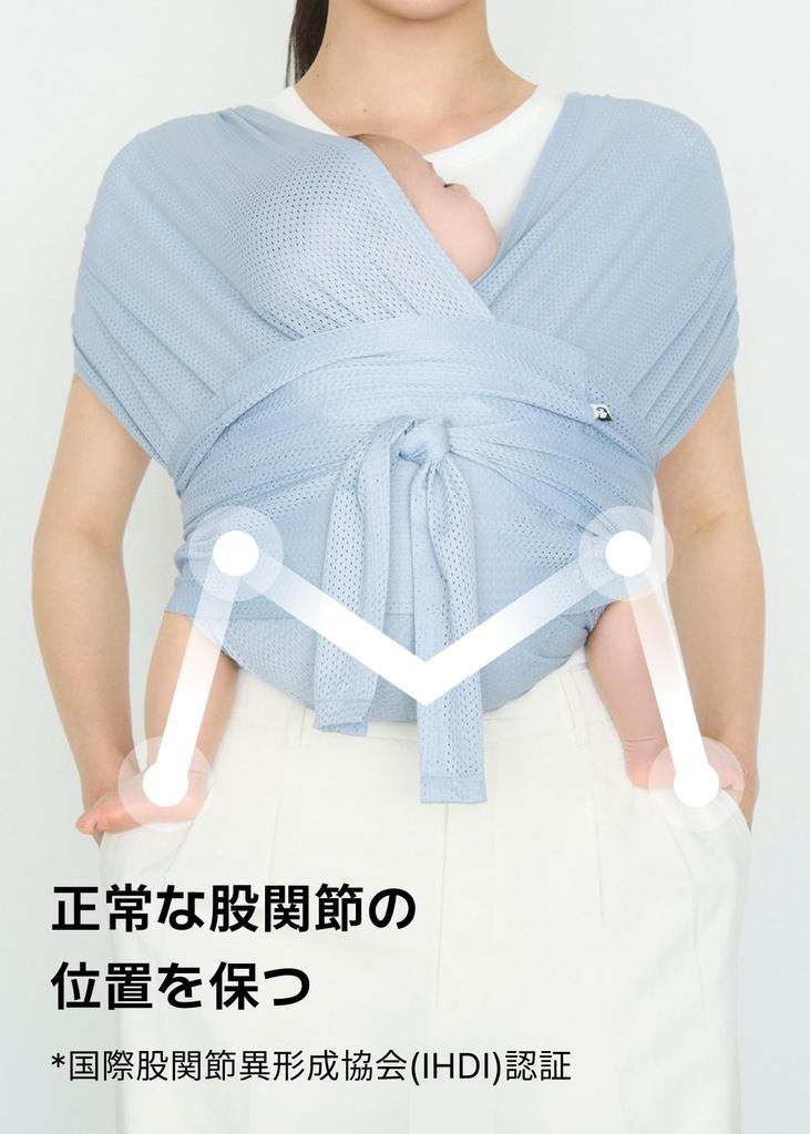 Support Konny FLEX Baby Adjustable AirMesh Summer Baby Air Mesh Cool and Suitable for Moms and Baby Newborn to International Safety Helps Soothe Baby