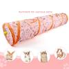 Printed Cat Play Tunnel Foldable Cat Channel Universal Cat Tent Nest  Interactive  Fun Toy