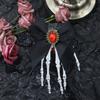 Gothic Skeleton Hand Hairpin Bowknot Halloween Headwear Punk Ghost Claw Hair Clip  Girls