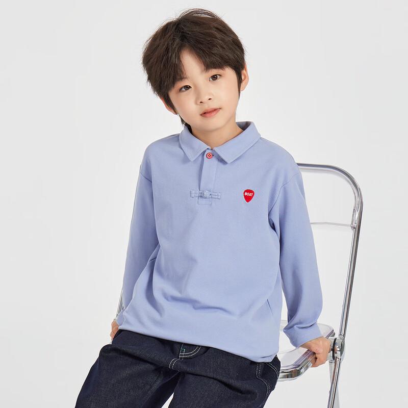 Boys  New Chinese Style Long-Sleeve Polo T-Shirt 120