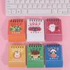 Creative Cartoon Mini Calendar Cute Fruits Standing Flip Calendar  Office Ornaments