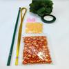 Osmanthus DIY Bouquet Kit: Leaf, Petal, Loose Beads, String, and Flower Weaving Materials