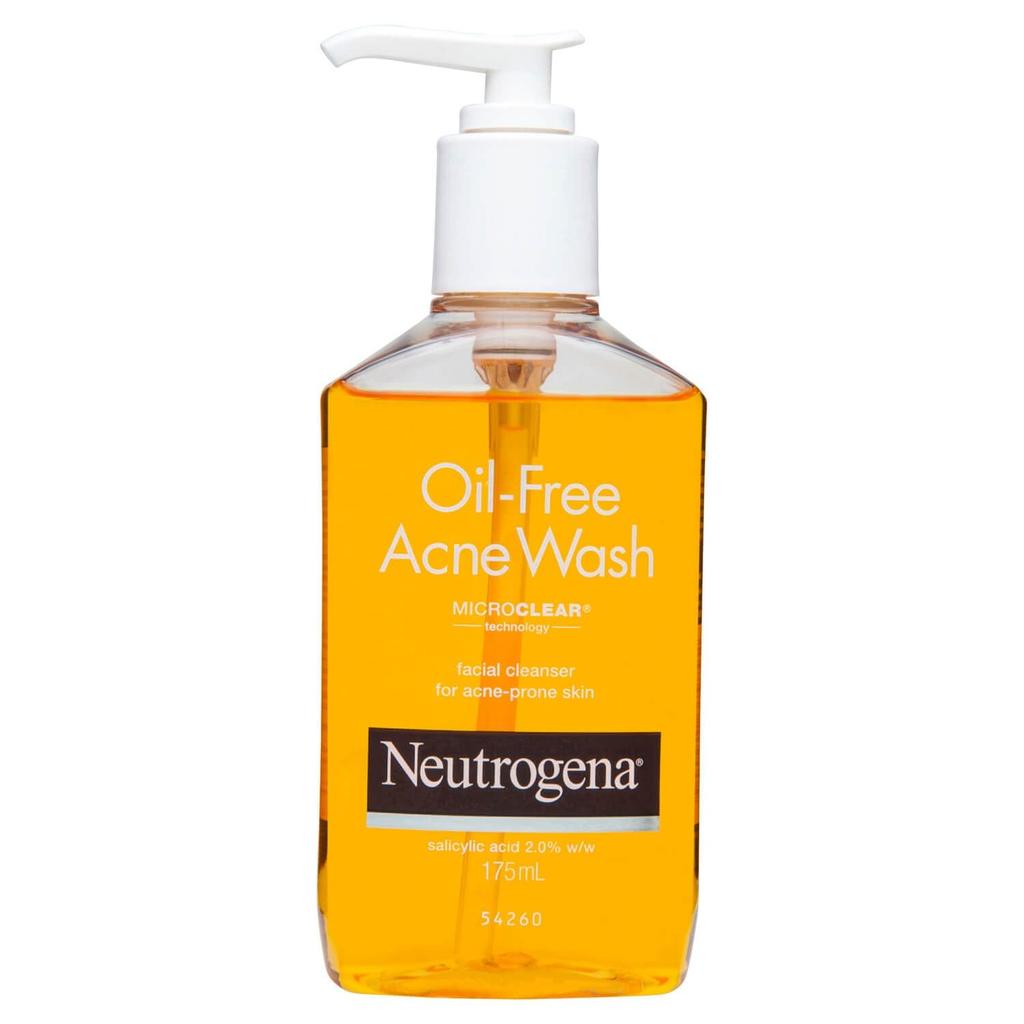 Neutrogena Oil Free Acne Wash For Acne Prone Skin With Salicylic Acid 175ml Neutrogena Deep Clean Facial Cleanser For Normal To Oily Skin 200ml