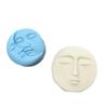 3D Star and Moon Face Silicone Mold for Candles and Ornaments
