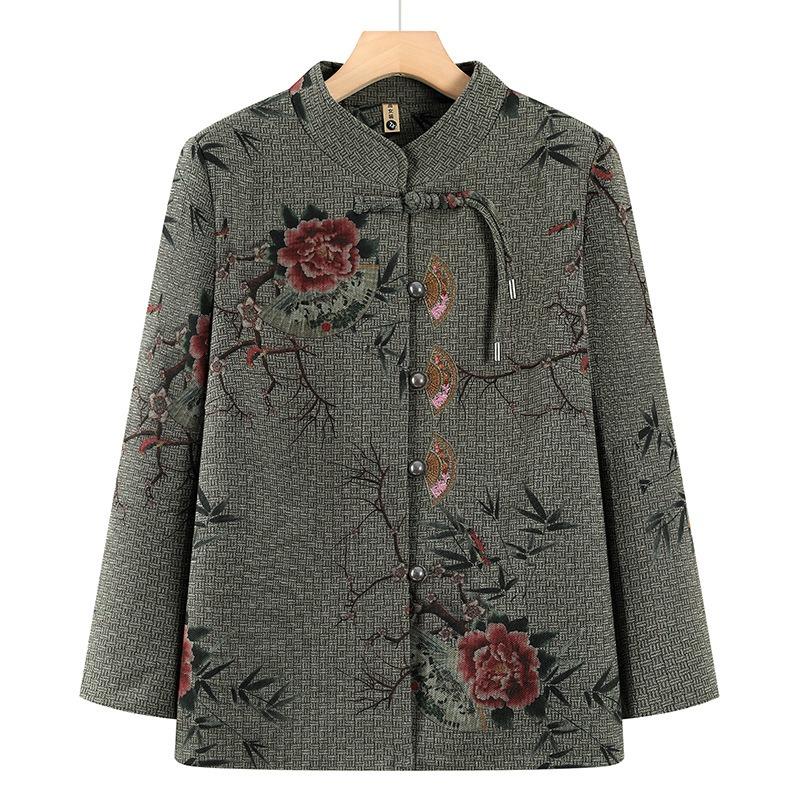 

Women s clothes jacket old lady new top 5XL (recommended 145-77.5 kg) зелений