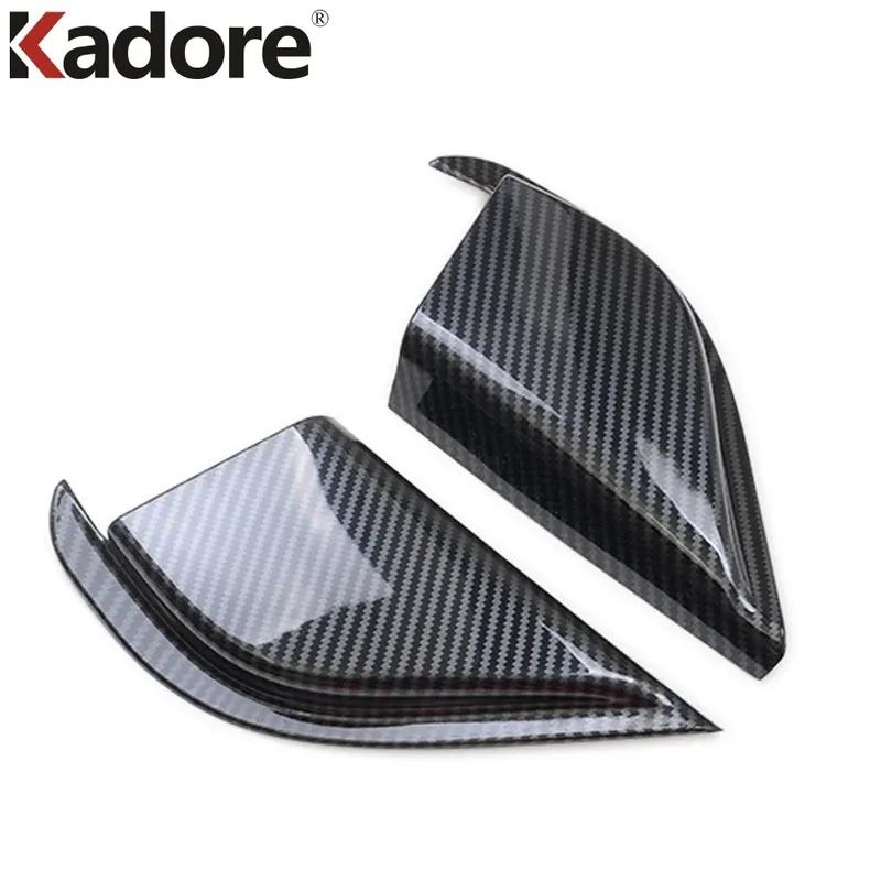 For Ford Focus      Carbon Fiber Car Front Inner Door A Pillar Triangle Cover Trim Interior Accessories