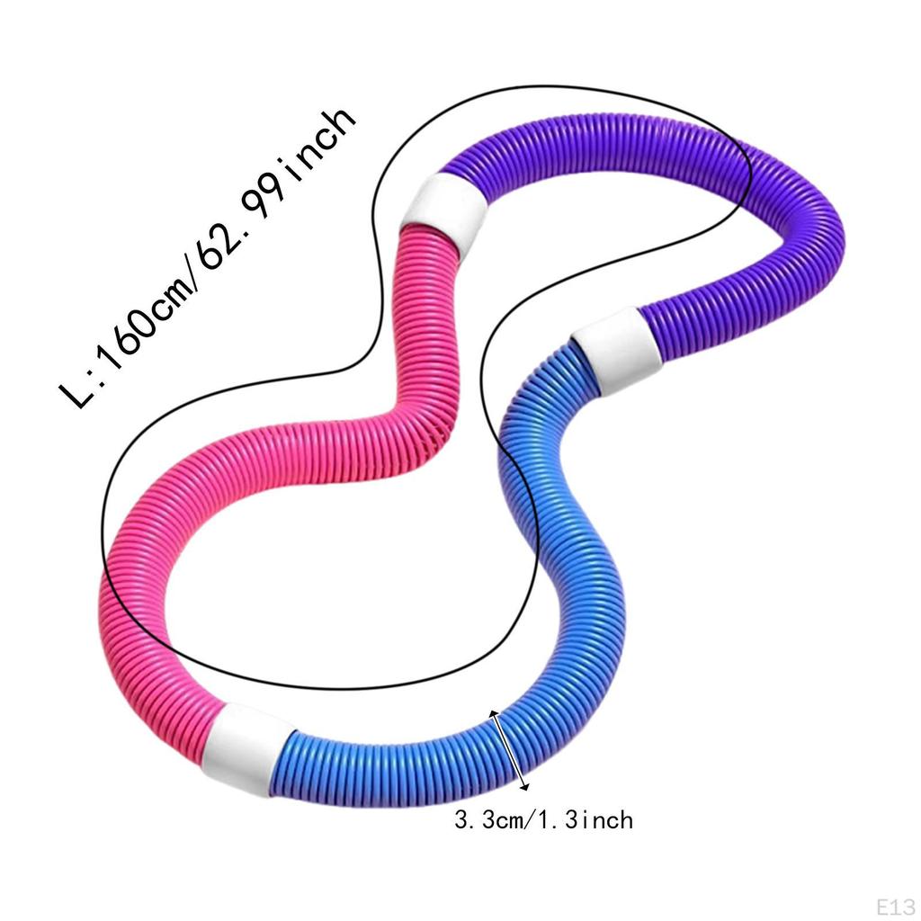 Adjustable And Multifunctional Fitness Hoop, Weighted Abdomen Soft Spring Circle for Indoor