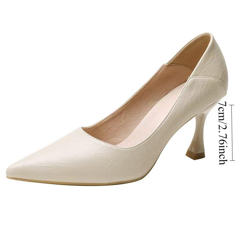 

Туфли-стилеты из мягкой кожи для женщин, для долгого стояния без усталости ног, модные туфли на высоком каблуке для работы 40