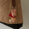 Dog Wool Felt Animal Pendant Bird Cartoon Keychain Cute Rabbit Keyring  Couple