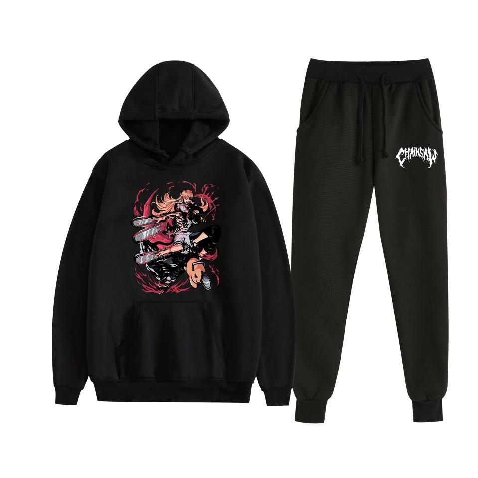 Chainsaw Man Chainsaw Man Anime Loose Hooded Sweater Set Hoodie Spot