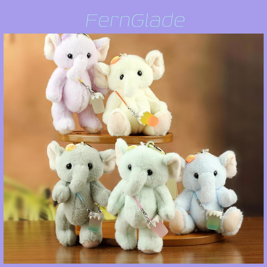 Cute Elephant Plush Keychain With Movable Joints For Bag Decoration And Gift Ideas