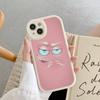 3D Funny Face Phone Case For IPhone 16 15 14 13 12 11 Pro Max Plus Leather Cover