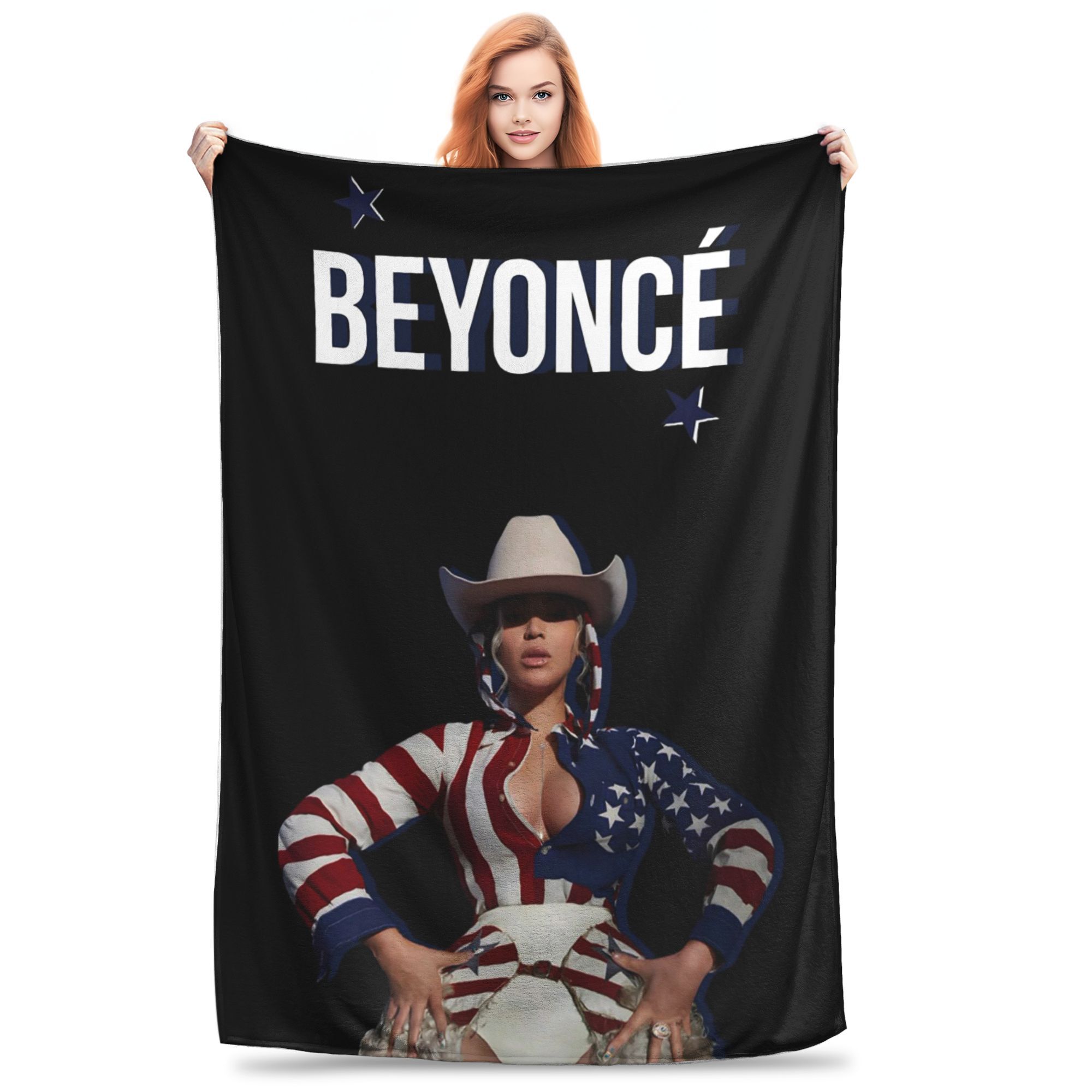 Singer Beyonce Cowboy Carter 2025 Tour Blanket Lightweight Flannel Sofa Throw Blanket for Bedroom Travel Throws Bedspread Quilt 80x120cm