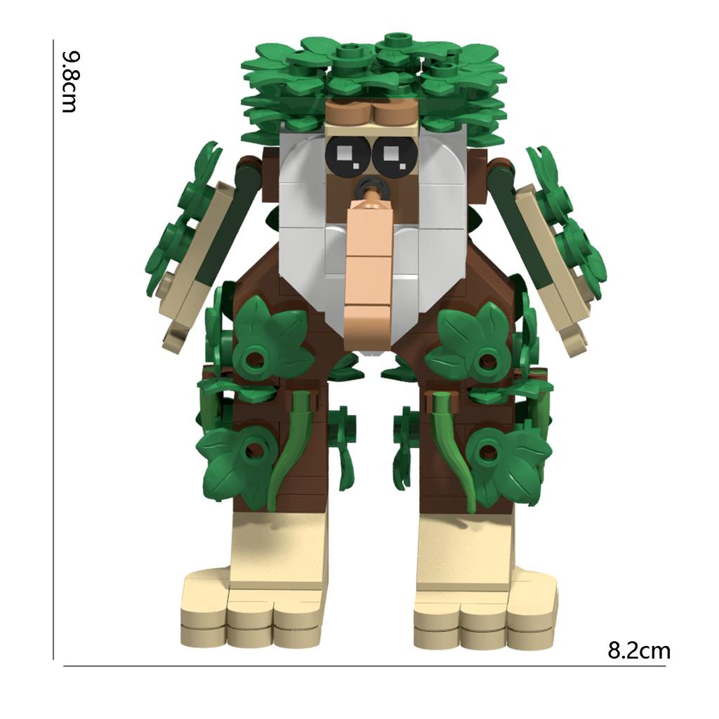 Shan Hai Jing Italian Wooden Stick Man Running Shoes Shark Big Goose Airplane Model Figurine Building Block Toy