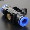 Pneumatic Ball Air In Fitting Connector Valve Push Hose Tube Pipe Speed Joiner