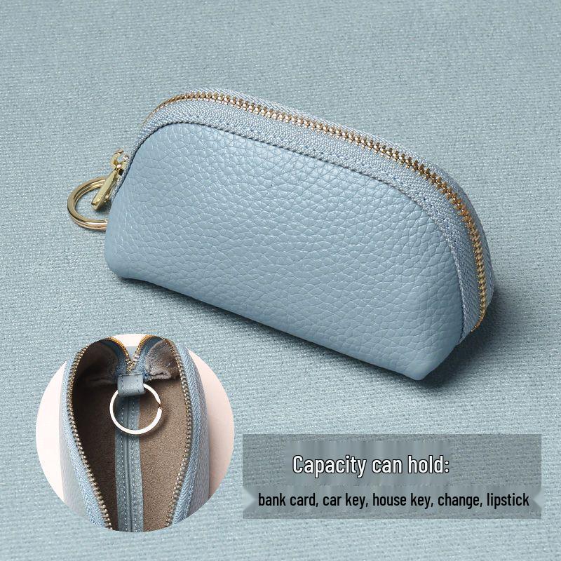 Universal Large Capacity Genuine Leather Key and Card Holder Wallet