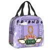 Benutzerdefinierte TV-Show Friends Symbol Lunchtasche Herren Damen Kühlbox Thermisch Isolierte Lunchboxen für Schüler Schule