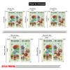 2pcs 2D Flat Printing Drapes Welcome Garden Butterflies Flowers Polyester Without Electricity Seasonal Party & Holiday Decor Use