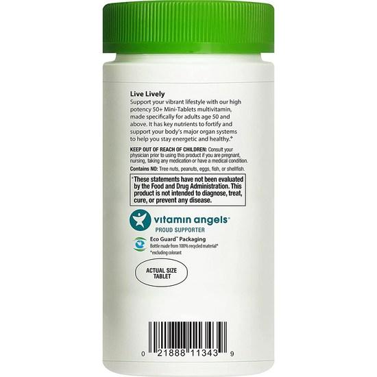 Rainbow Light 50+ Multivitamin Mini-Tablet Gluten-Free, 180 Pieces, 180 Tablets, 3 Pieces,Korean Health Food