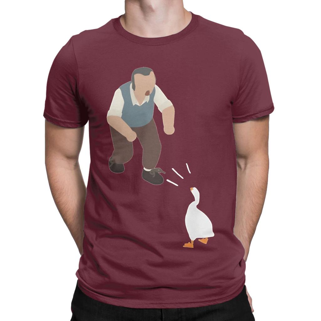 untitled goose game poster Funny 100 Cotton TShirt Untitled Goose Game Tops Tees For Unisex